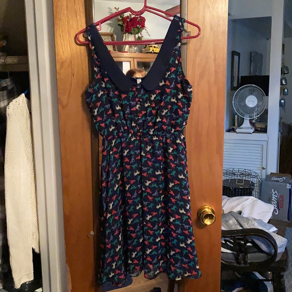 Fun bright horses summer dress
